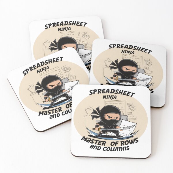 Item preview, Spreadsheet Ninja: Master of Rows and Columns designed and sold by Dot1001.