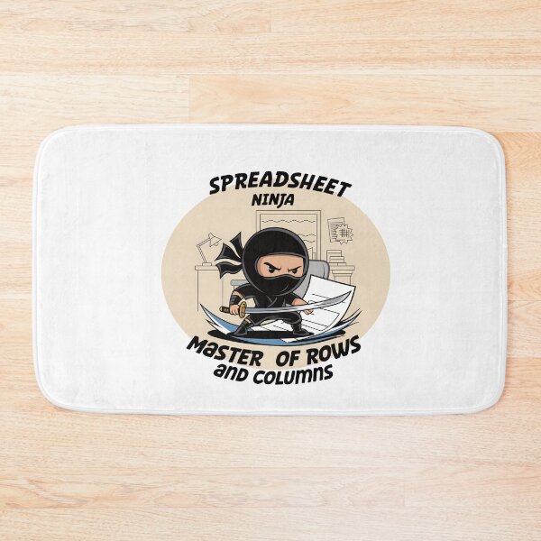 Item preview, Spreadsheet Ninja: Master of Rows and Columns designed and sold by Dot1001.
