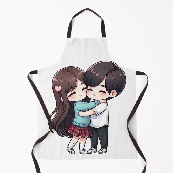 Item preview, Cute Couple Hugging – Romantic Love Illustration, Sweet Couple Art for Gifts & Decor designed and sold by TrendyDesign159.
