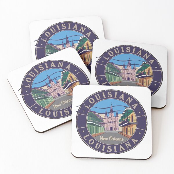 Item preview, United States on stamps - Louisiana designed and sold by CleanDecor.