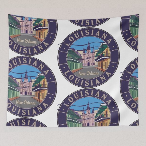 Item preview, United States on stamps - Louisiana designed and sold by CleanDecor.