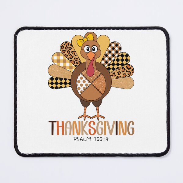 Item preview, Thanksgiving Turkey with Psalm 100:4 - Festive Holiday Design designed and sold by Serbin.