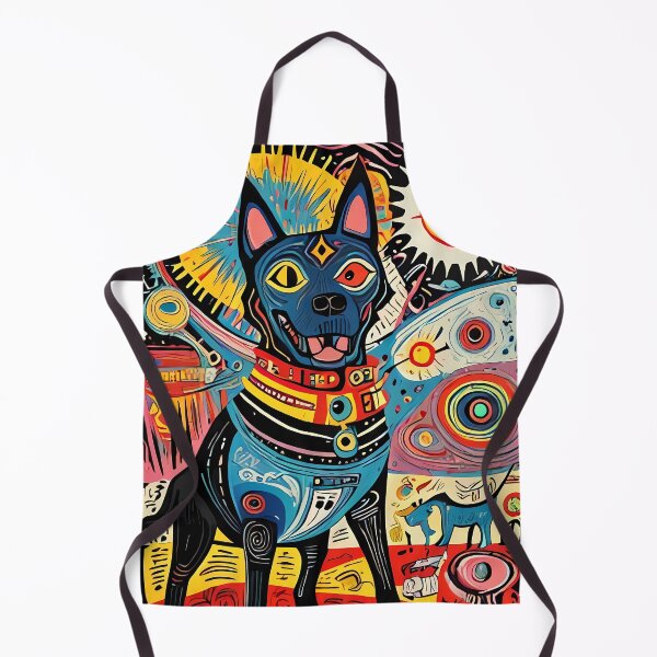 Item preview, Vibrant Abstract Black Labrador Art - Playful Dog in Bold Colors and Patterns designed and sold by marvinismyname.