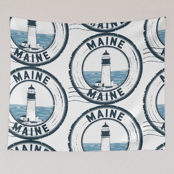 Item preview, United States on stamps - Maine designed and sold by CleanDecor.
