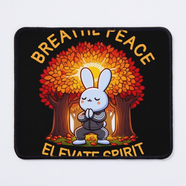 Item preview, Serene Bunny Meditation in Autumn Forest designed and sold by Yas_oma.