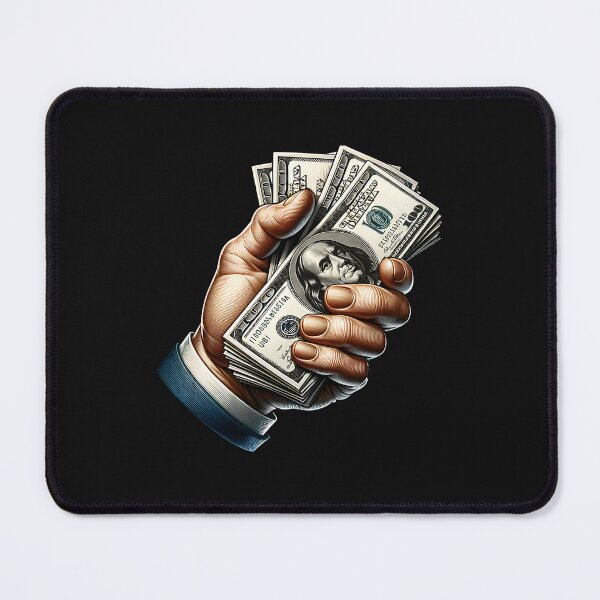 Item preview, Hand with stack of dollar bills. designed and sold by KojourinArt.