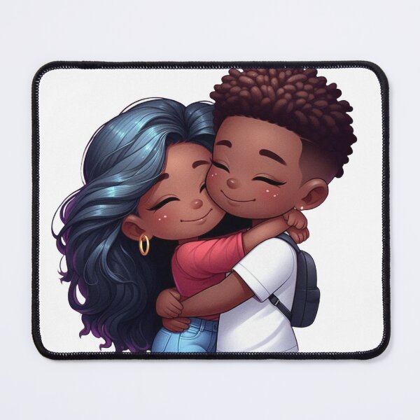 Item preview, Cute Couple Hugging – Romantic Love Illustration, Sweet Couple Art for Gifts & Decor designed and sold by TrendyDesign159.