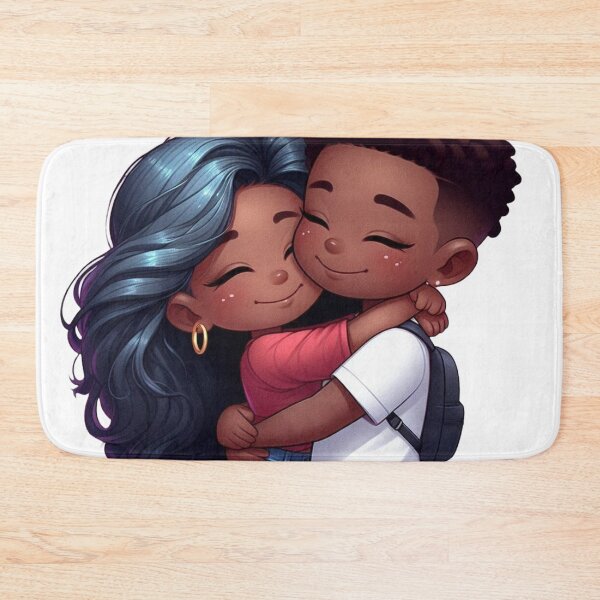 Item preview, Cute Couple Hugging – Romantic Love Illustration, Sweet Couple Art for Gifts & Decor designed and sold by TrendyDesign159.