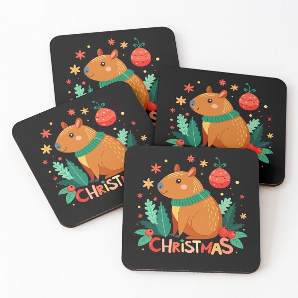 Item preview, Whimsical Christmas with Cheerful Capybara - Cute Holiday Design designed and sold by Colorful-Garden.