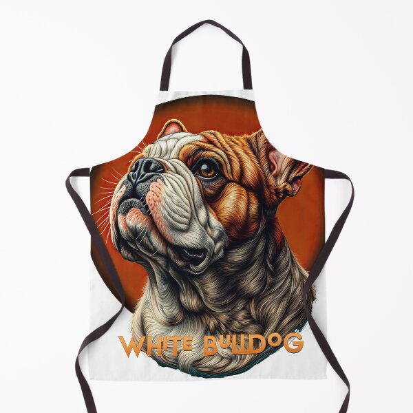Item preview, Poster Prints T-Shirt Design - Dog Breeds: WHITE BULLDOG designed and sold by ForeverPrintsOK.