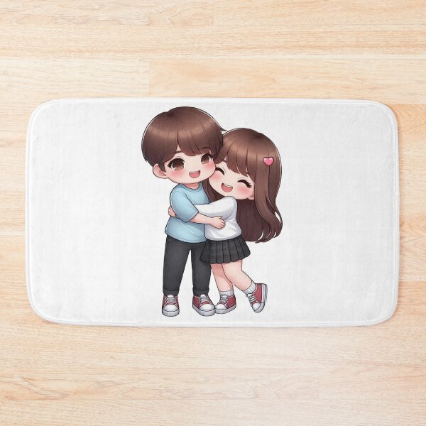 Item preview, Cute Couple Hugging – Romantic Love Illustration, Sweet Couple Art for Gifts & Decor designed and sold by TrendyDesign159.