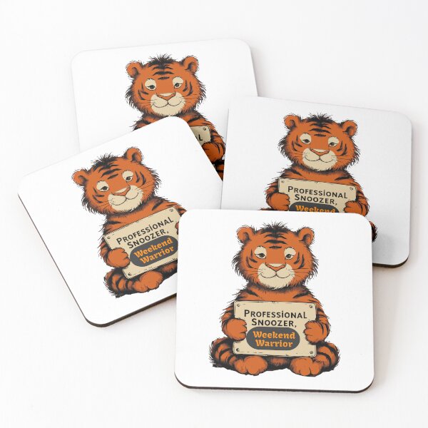 Item preview, Tiger, Professional Snoozer, Weekend Warrior designed and sold by Bliss Find And Design.