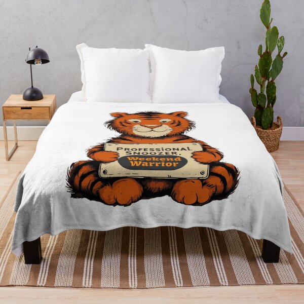 Item preview, Tiger, Professional Snoozer, Weekend Warrior designed and sold by Bliss Find And Design.