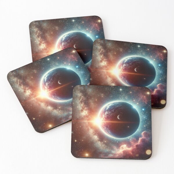 Item preview, Glowing Planet in Cosmic Nebula designed and sold by shefo99.