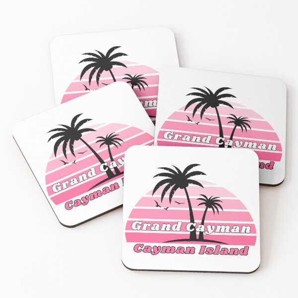 Item preview, Retro Cool Grand Cayman Beach Cayman Island Palm Tree at Sunset Souvenirs designed and sold by karmdaf.