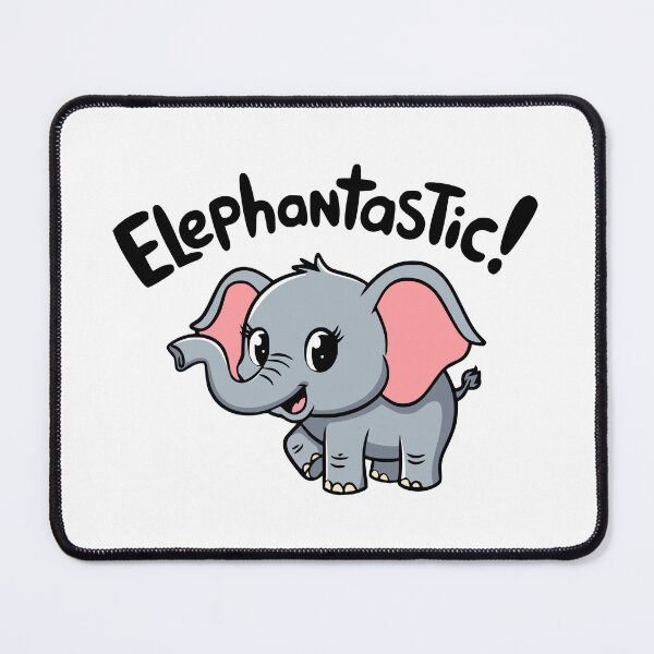 Item preview, Elephantastic! Cute Elephant Pun designed and sold by PMCreative.