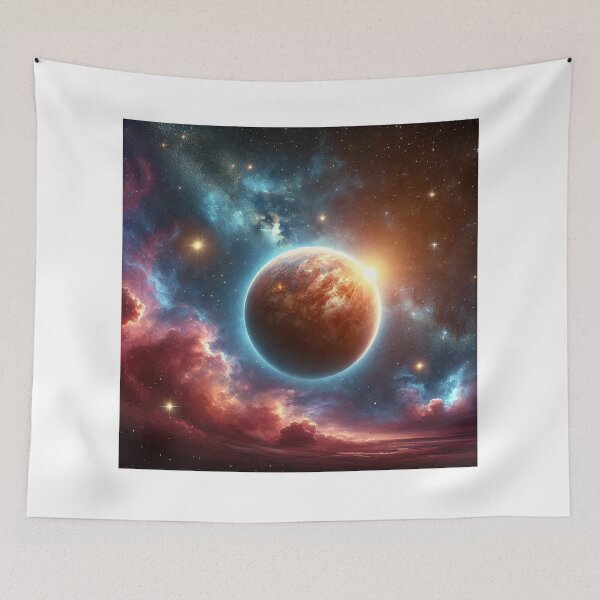 Item preview, Radiant Planet and Nebula Clouds designed and sold by shefo99.