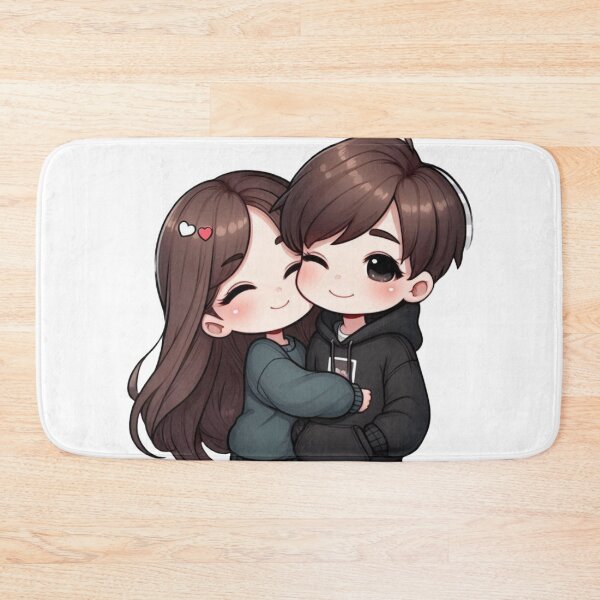 Item preview, Cute Couple Hugging Each Other – Romantic Illustration of Love and Affection designed and sold by TrendyDesign159.