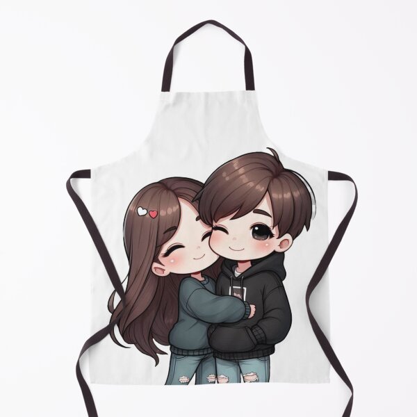 Item preview, Cute Couple Hugging Each Other – Romantic Illustration of Love and Affection designed and sold by TrendyDesign159.