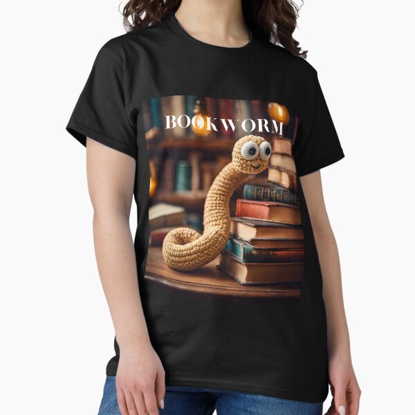 Item preview, Crochet Bookworm in a Victorian Bookshop designed and sold by MsBennetPrints.