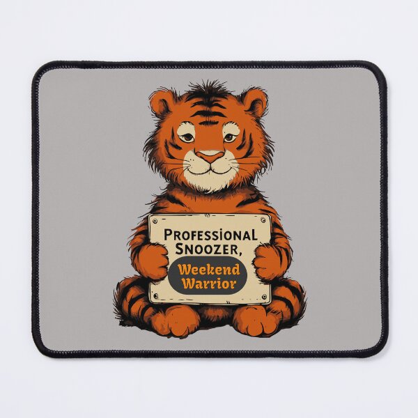 Item preview, Tiger, Professional Snoozer, Weekend Warrior designed and sold by Bliss Find And Design.