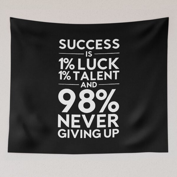 Item preview, Success Is Never Giving Up - Motivational designed and sold by chantastical.