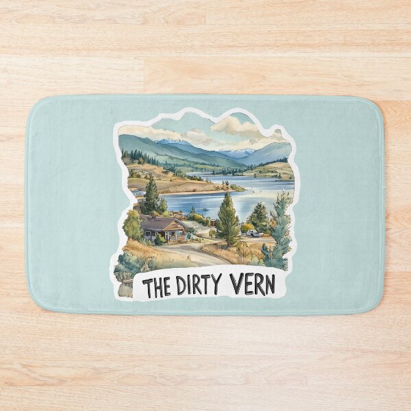 Item preview, The Dirty Vern Watercolor Vernon British Columbia Landscape Thompson Okanagan designed and sold by meganohm.