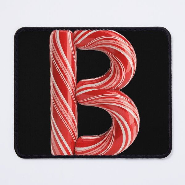 Item preview, CANDY CANE LETTER B designed and sold by ART-TYPE.