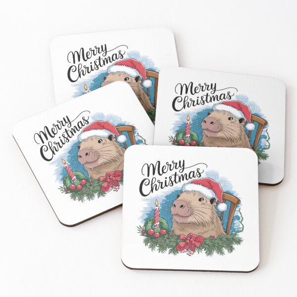 Item preview, Whimsical Christmas with Cheerful Capybara - Cute Holiday Design designed and sold by Colorful-Garden.