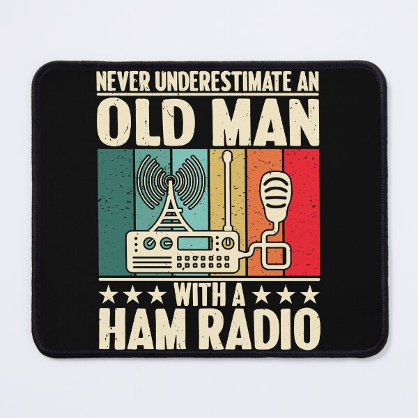 Item preview, Never Underestimate An Old Man With A Ham Radio Operator designed and sold by Rahjihan.