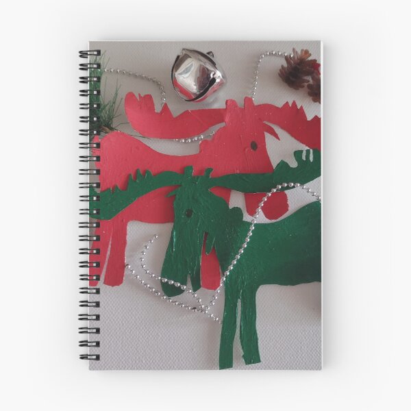 Item preview, Christmas moose in red and green  designed and sold by ArtbyColleen.