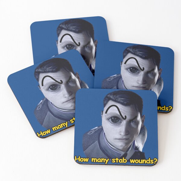 Item preview, Dbh Connor - How many stab wounds? designed and sold by Alpinkpaca.