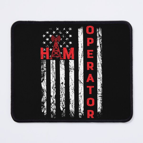 Item preview, Patriotic USA Flag Ham Radio Amateur Radio Operator designed and sold by Rahjihan.