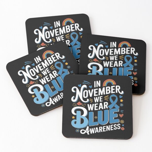 Item preview, November Blue Awareness design– Support and Solidarity for Awareness Month designed and sold by love3617.