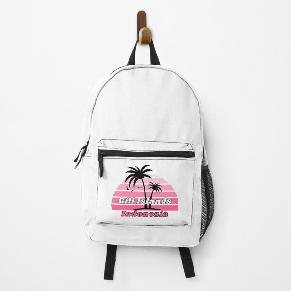 Item preview, Retro Cool Gili Islands Beach Indonesia Palm Tree at Sunset Souvenirs designed and sold by karmdaf.