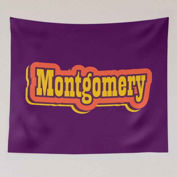 Item preview, Montgomery City, Alabama Retro Typography designed and sold by ArtNoveltee.