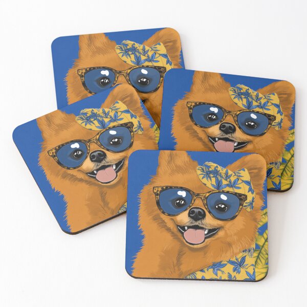 Item preview, Pomeranian Hawaiian Style designed and sold by JuniperFinch.