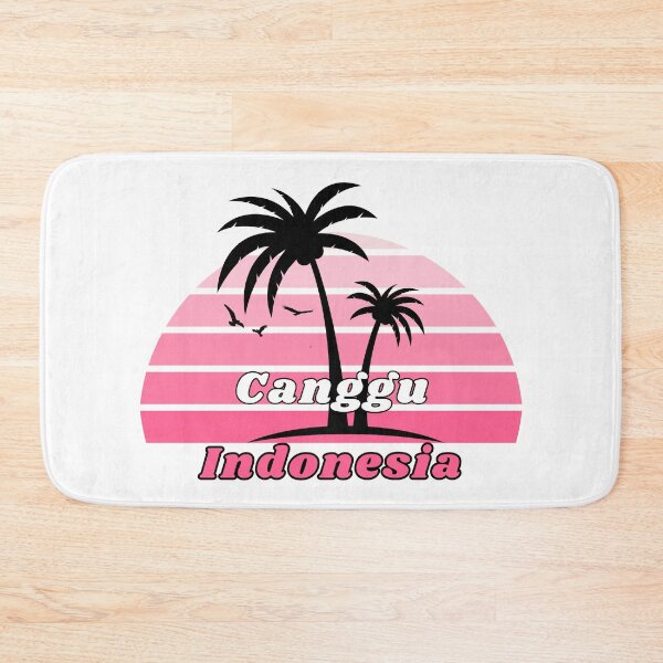 Item preview, Retro Cool Canggu Beach Indonesia Palm Tree at Sunset Souvenirs designed and sold by karmdaf.