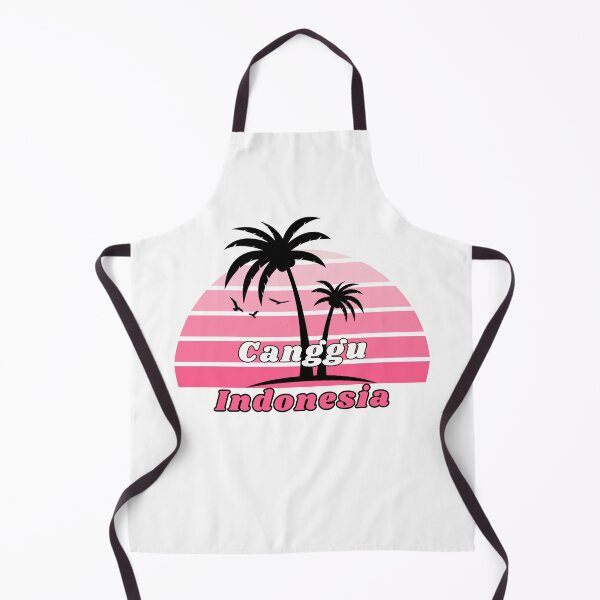 Artikelvorschau, Retro coole Canggu Beach Indonesien Palme bei Sonnenuntergang Souvenirs entworfen und verkauft von karmdaf.