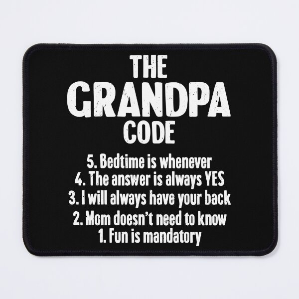Item preview, The Grandpa Code Cool Best Grandfather Mens Humor Joke designed and sold by Rahjihan.