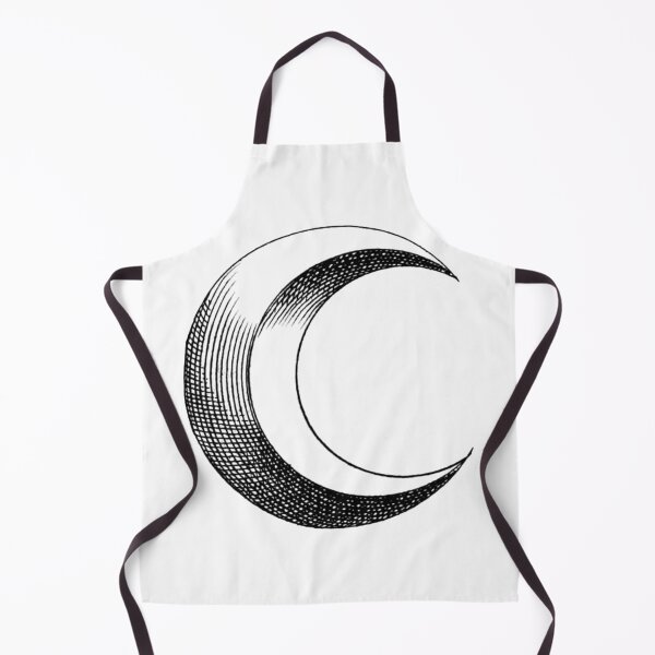 Item preview, Crescent Moon Woodcut Illustration designed and sold by HawthorneFlame.