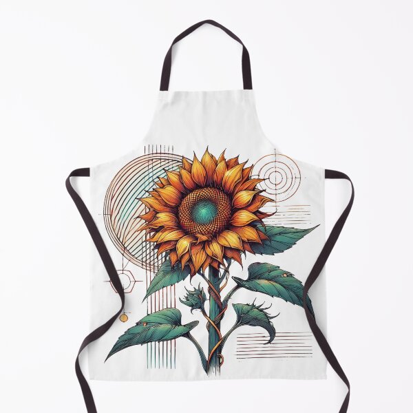 Item preview, Sunflower flower under the abstract Sun designed and sold by JonelleTshirts.
