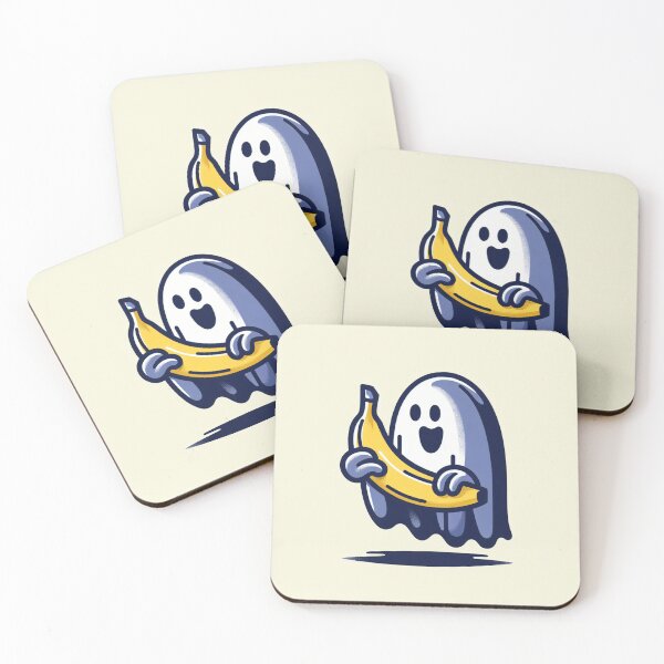 Item preview, Ghost with Banana, Funny Cute Gifts Fur Kids designed and sold by DSoriaDesign.
