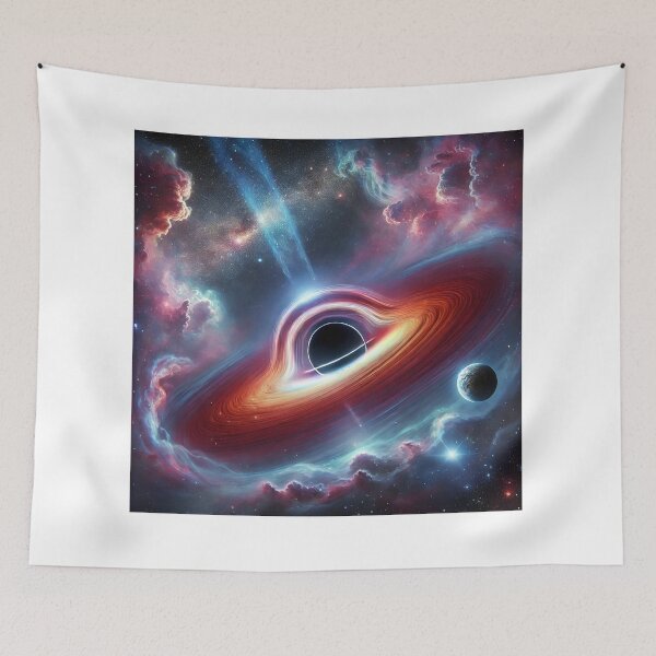 Item preview, Black Hole with Vibrant Nebula designed and sold by shefo99.