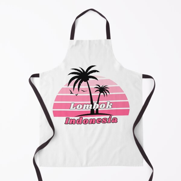 Artikelvorschau, Retro Cool Lombok Strand Indonesien Palme bei Sonnenuntergang Souvenirs entworfen und verkauft von karmdaf.