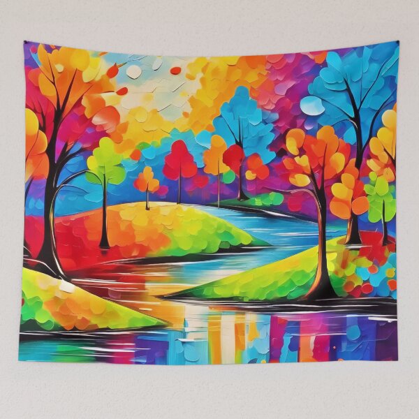 Item preview, Vibrant Dreamscape Autumn's Symphony Art designed and sold by Health And Fitness Posts e-Store.