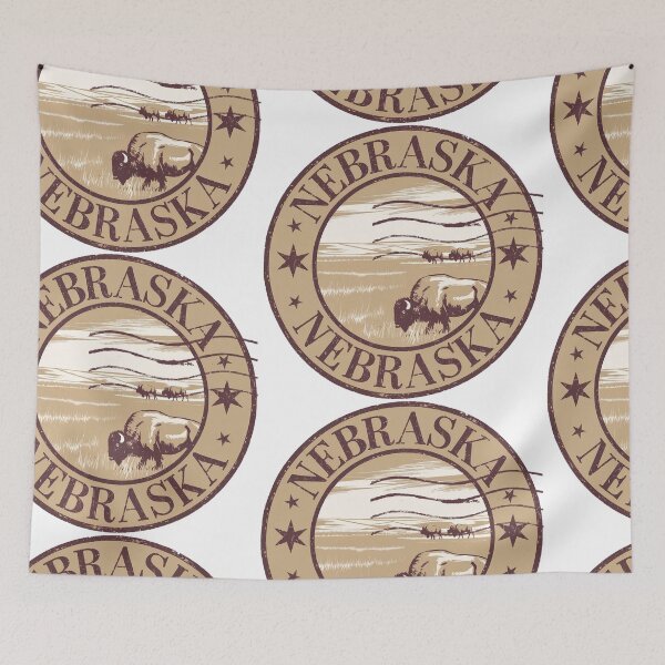 Item preview, United States on stamps - Nebraska designed and sold by CleanDecor.