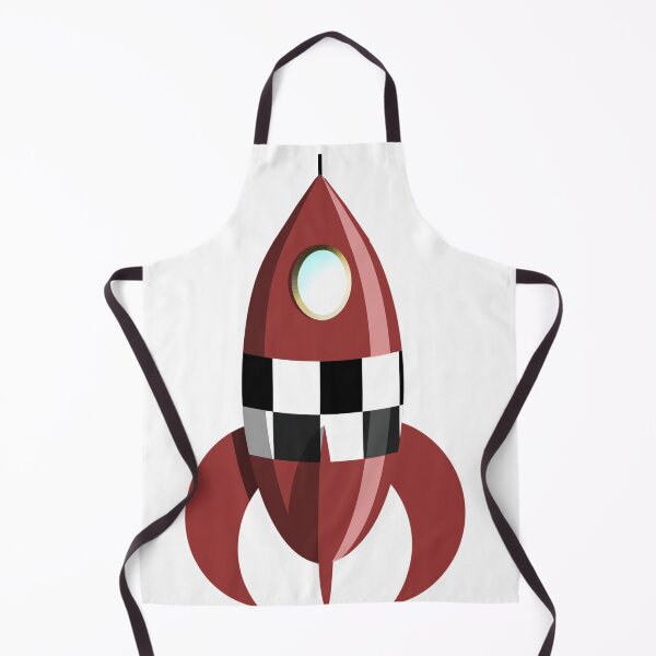 Item preview, Red Retro Futurist Rocket designed and sold by Ravvick.