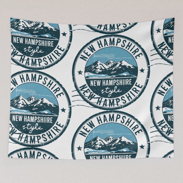 Item preview, United States on stamps - New Hampshire designed and sold by CleanDecor.