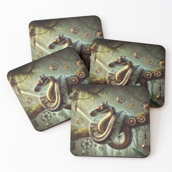 Item preview, Steampunk Freeway Ball Python designed and sold by Sillytoe.